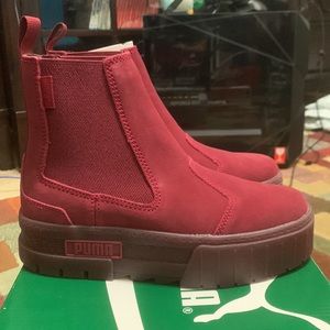PUMA Womens Mayze Chelsea Curtain Call Suede Boots size 6.5